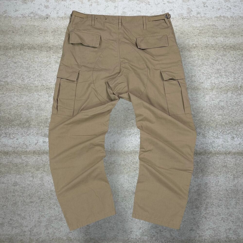 Vintage LA Police Gear Tactical Pants 36x30 Baggy Tan Double Knee Cotton Cargos